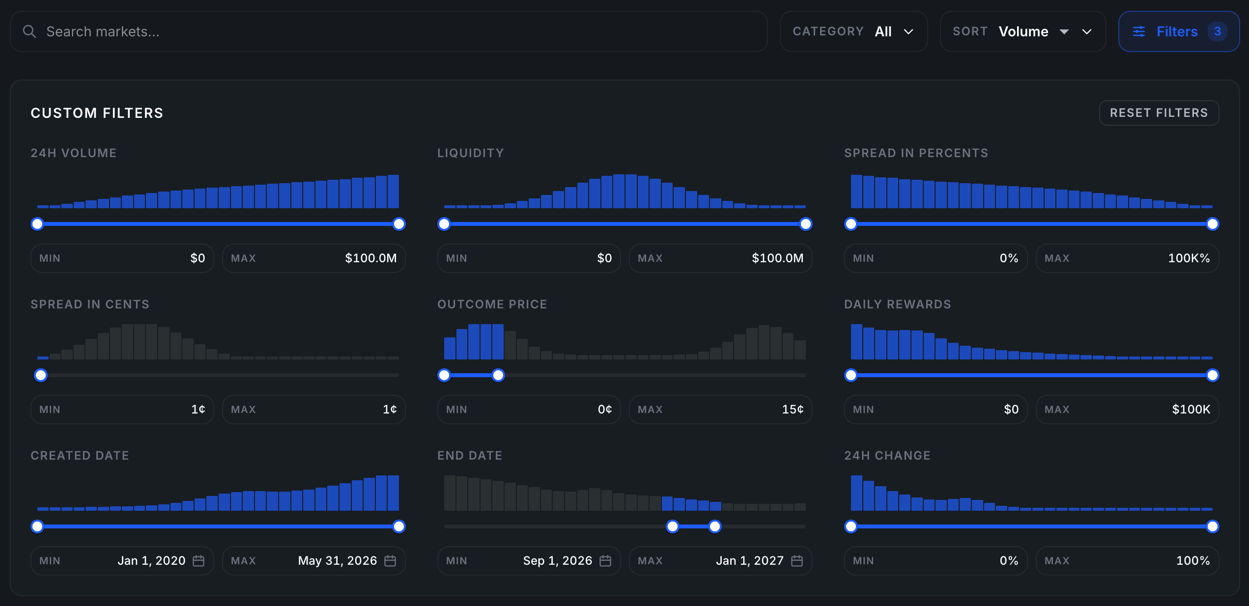 Example MarketScanner configuration for finding long-dated markets that are far from resolution